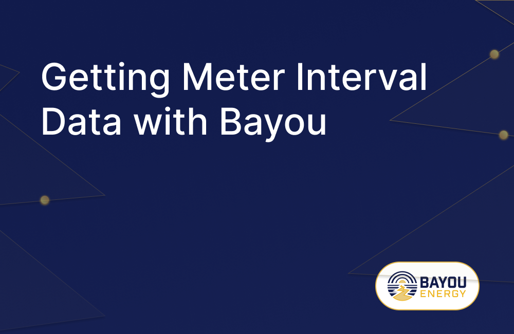 Getting Interval Meter Data with Bayou Utility API